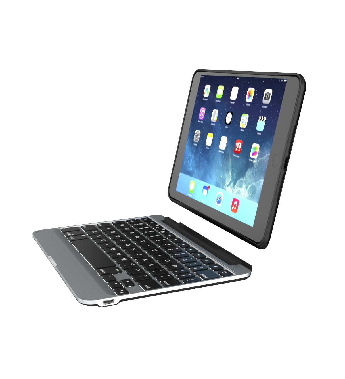ZAGG IM4ZF2-BBG mobile device keyboard QWERTZ Bluetooth Black, Silver – image 4
