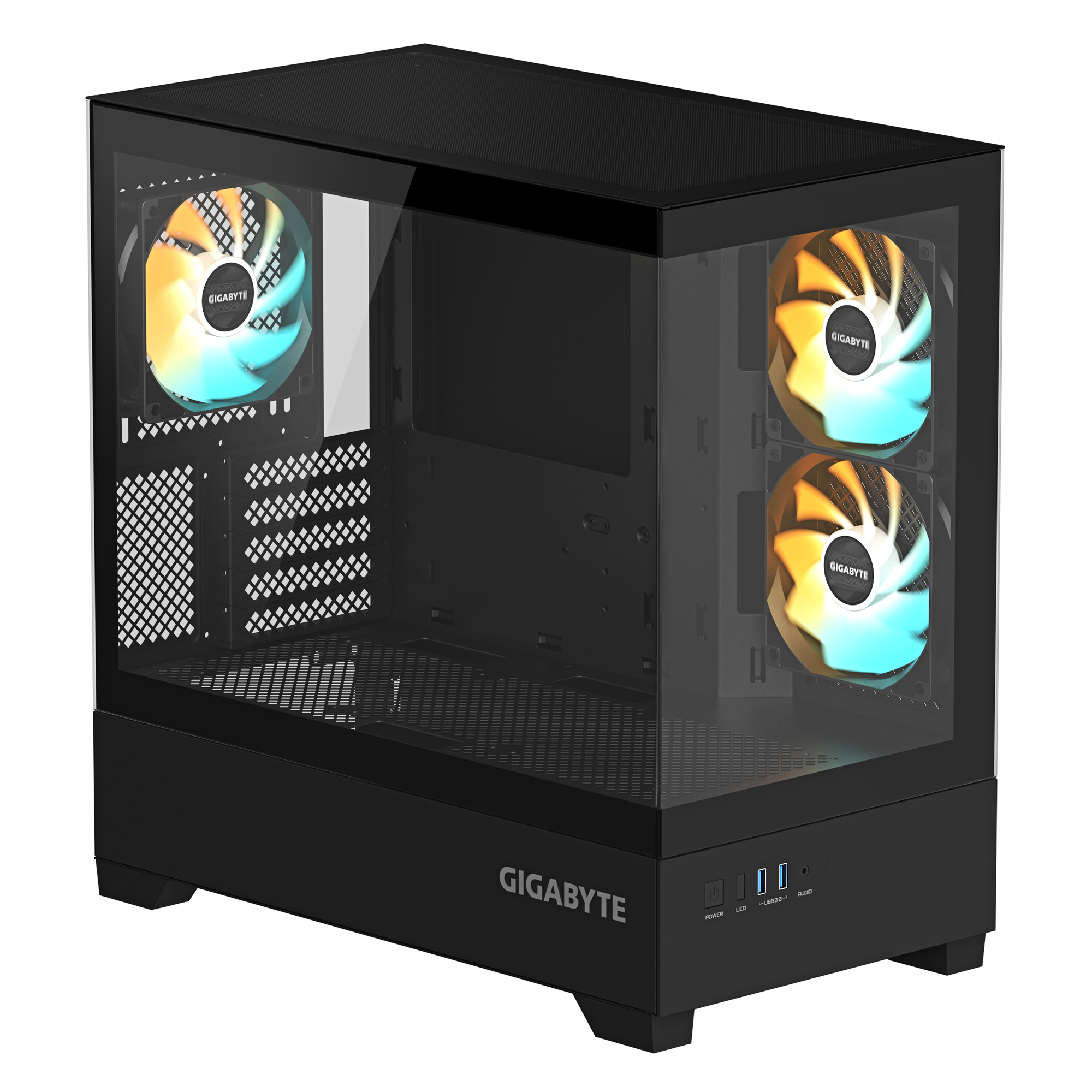 Gigabyte C201 Panoramic, black, mATX Gehäuse