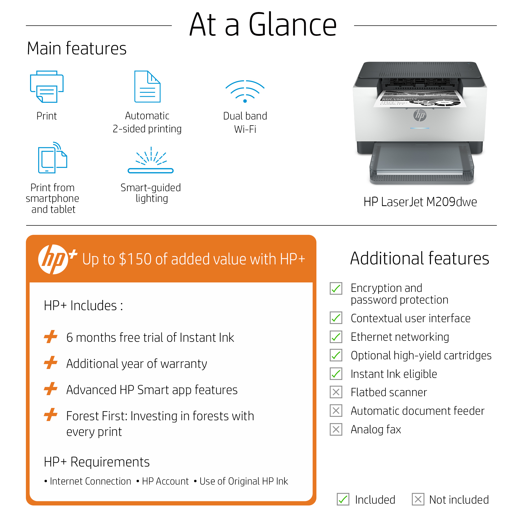 HP LaserJet M209dwe Printer – image 4