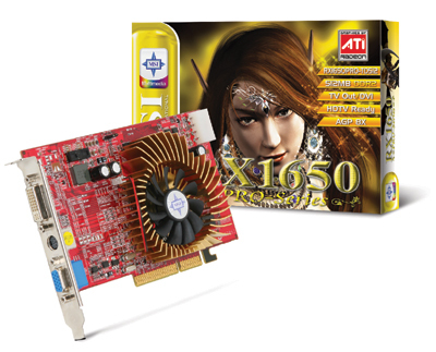 MSI Radeon X1650PRO - AGP8x Graphic card 512MB