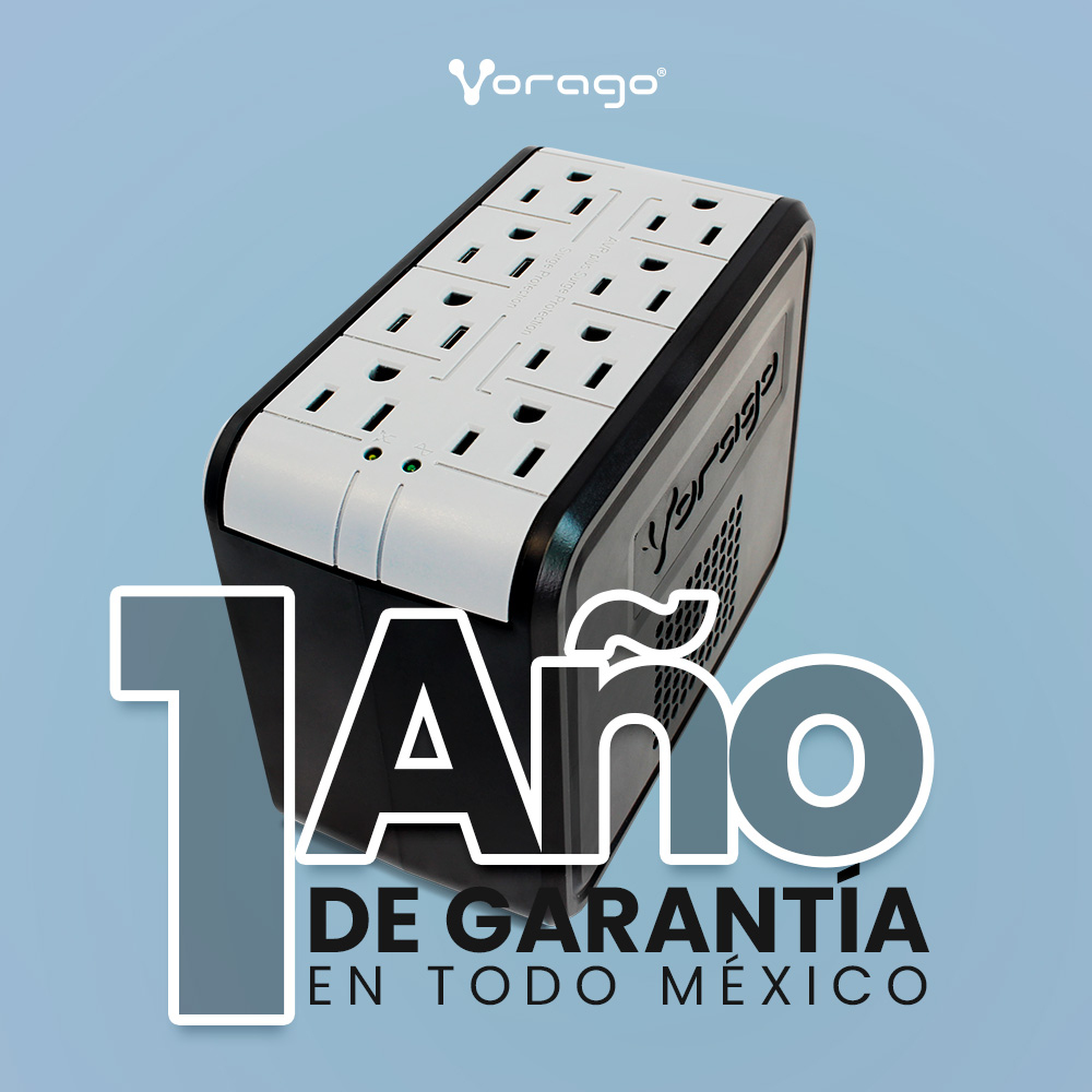 Regulador Vorago - 1400VA/650W - 8 Contactos - AVR-200 Regulador Vorago - 1400VA/650W - 8 Contactos - AVR-200