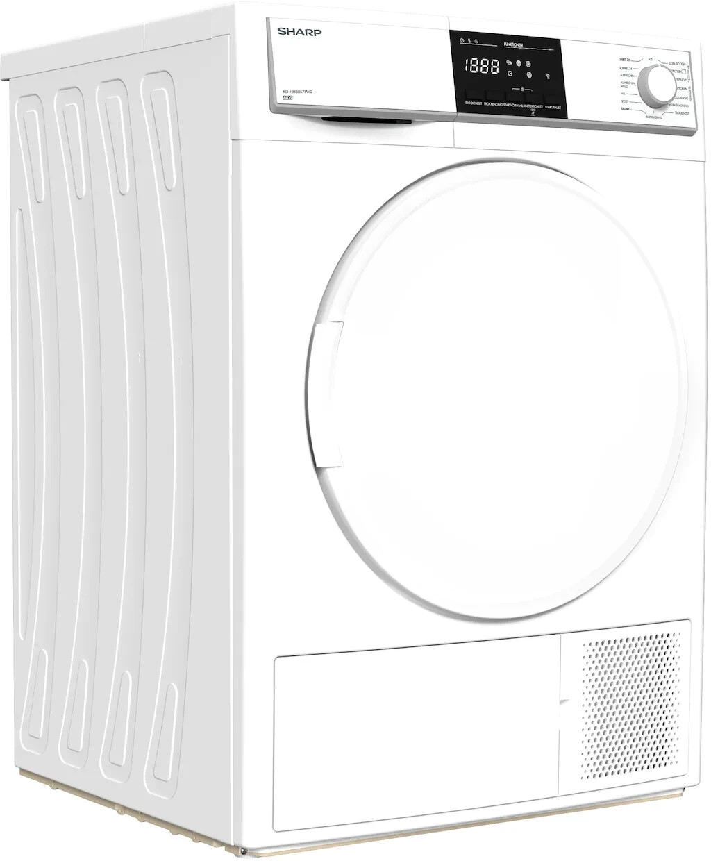 Sharp KD-HHB8S7PW2-DE tumble dryer Freestanding Front-load – image 2
