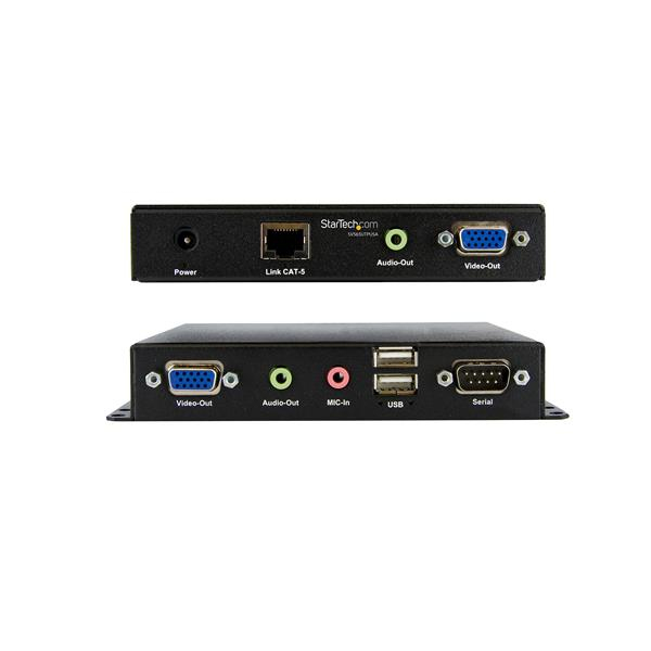 StarTech.com USB VGA KVM Console Extender w/ Serial & Audio Over Cat5 UTP - 1000 ft – image 2