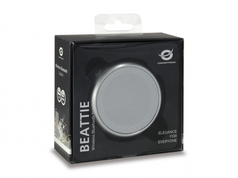 Conceptronic BEATTIE Wireless Bluetooth Speaker, silver – image 3