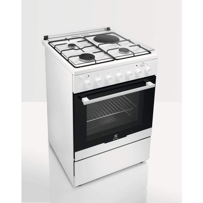 Electrolux EKM60900OW Freestanding cooker Electric/Gas Combi Black, White – image 3