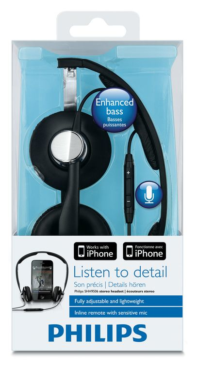 Philips SHH9506/28 headphones/headset Wired Head-band Calls/Music Black – image 2