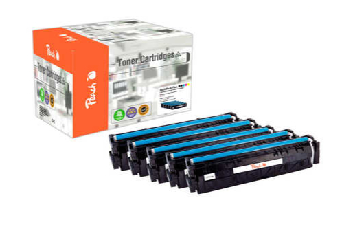 Peach PT1029 toner cartridge 5 pc(s) Compatible Black, Cyan, Magenta, Yellow