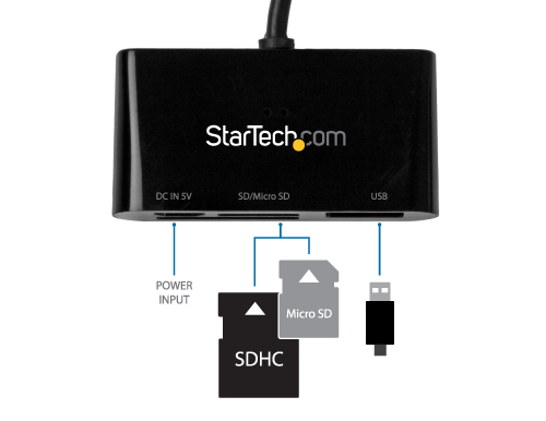 StarTech.com OTG USB Memory Card Reader Dongle for Mobile Devices - Supports SD & Micro SD Cards – image 6