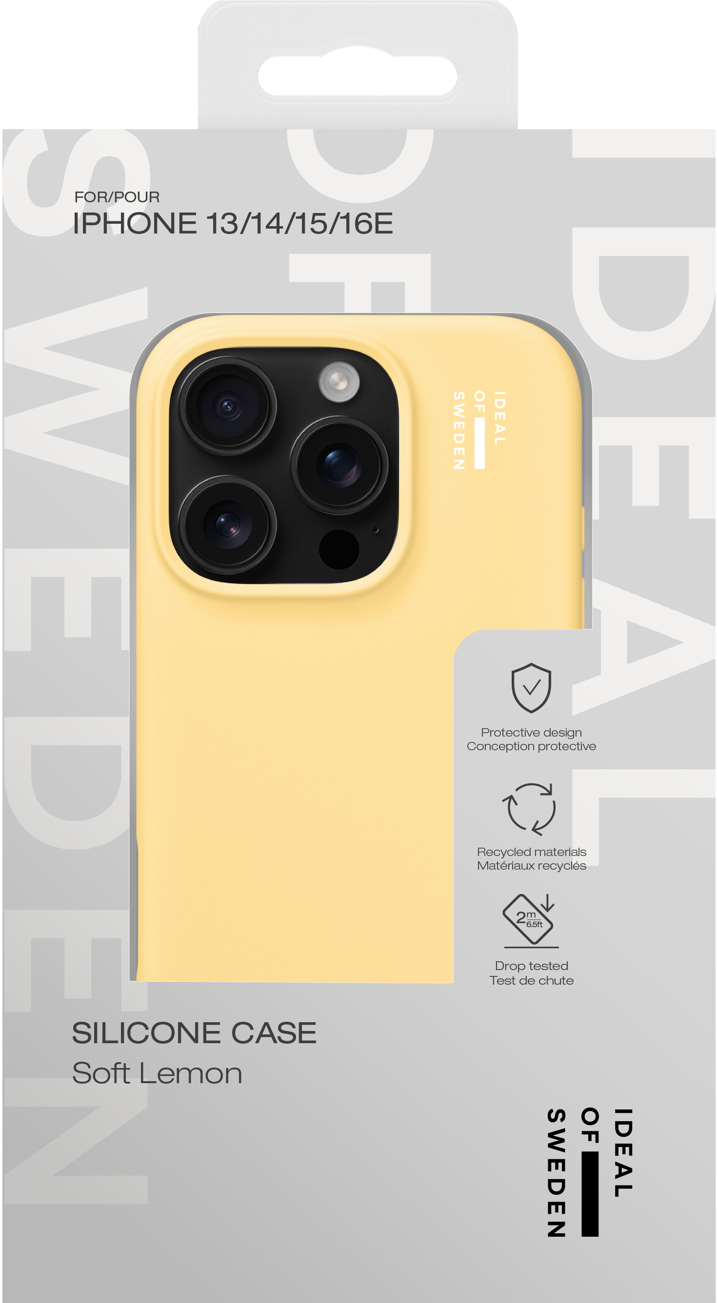 iDeal of Sweden Silicone Case iPhone 13 / 14 / 15 / 16e Soft Lemon – image 3