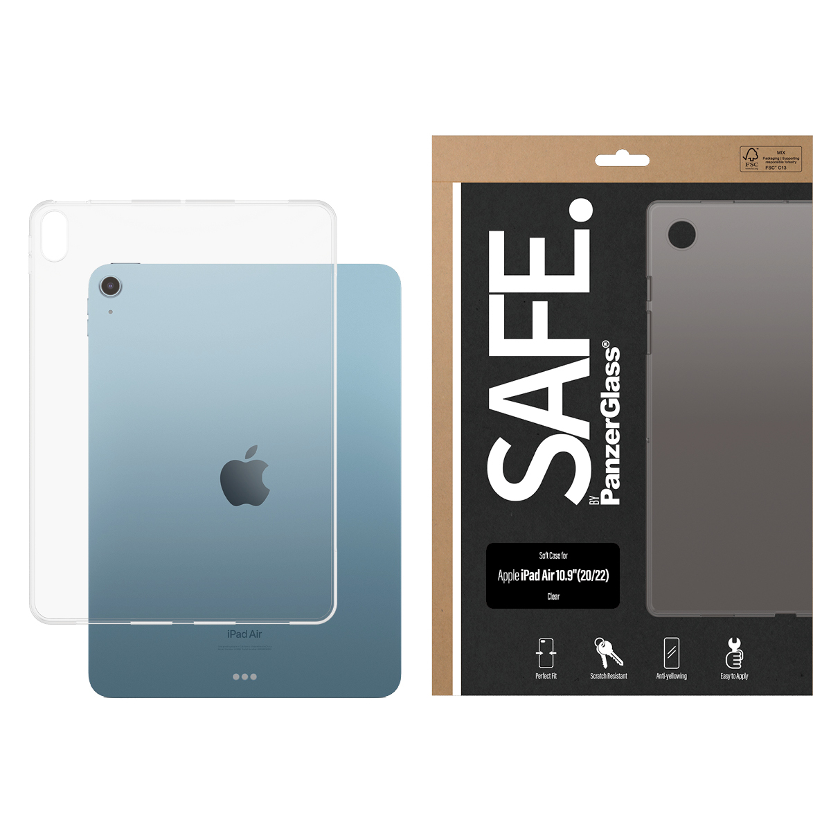 PanzerGlass SAFE. by PanzerGlass® TPU Case iPad Air 10.9'' (2020, 2022) | Transparent – image 2