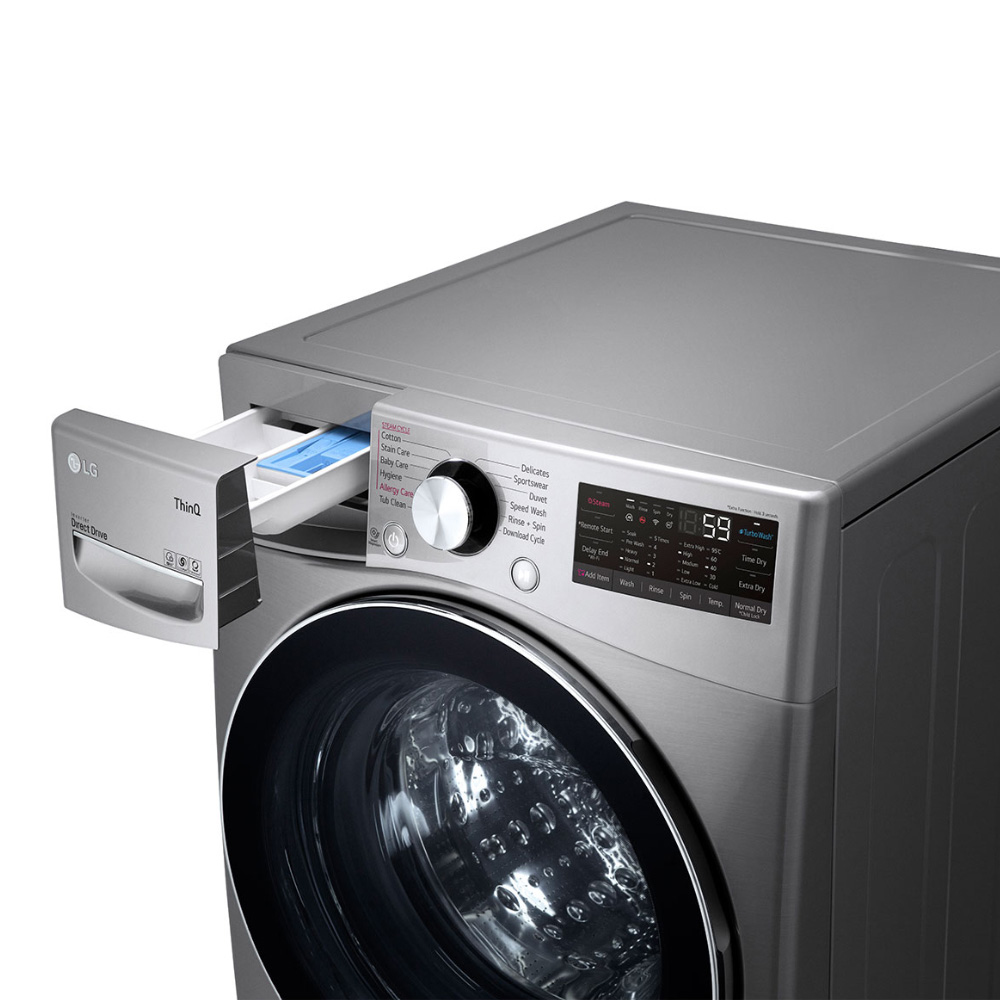LG F0L9DGP2S washer dryer Freestanding Front-load Grey – image 5