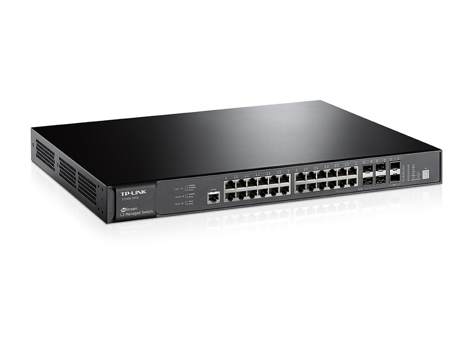 TP-Link JetStream 28-Port Gigabit Stackable L3 Managed Network Switch – image 2