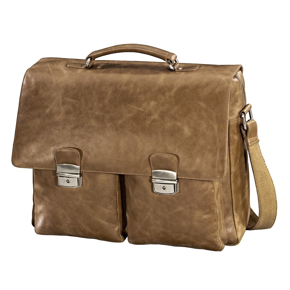 Hama 124979 39.6 cm (15.6") Messenger case Brown