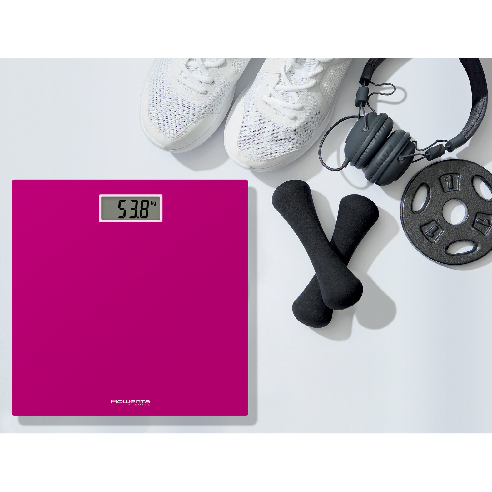 Rowenta Premiss BS1403 Square Pink Electronic personal scale – image 5