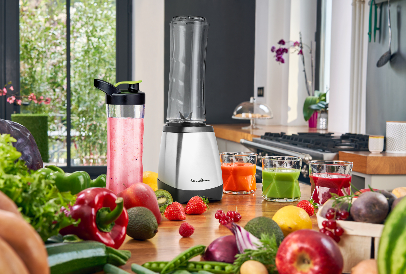 Moulinex LM1A0 0.6 L Sport blender 300 W Stainless steel – image 4