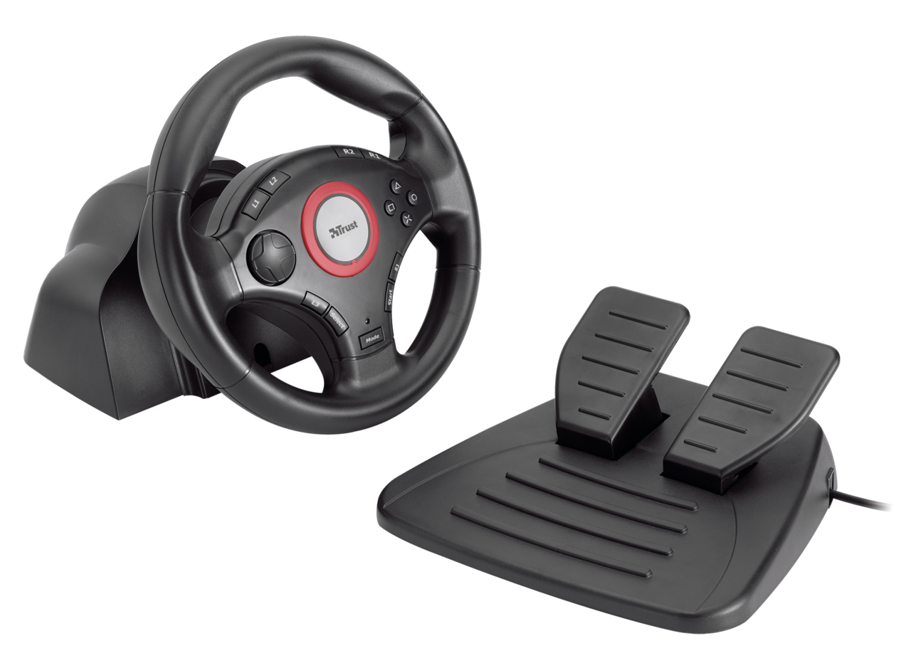 Trust Compact Vibration Feedback Steering Wheel GM-3200
