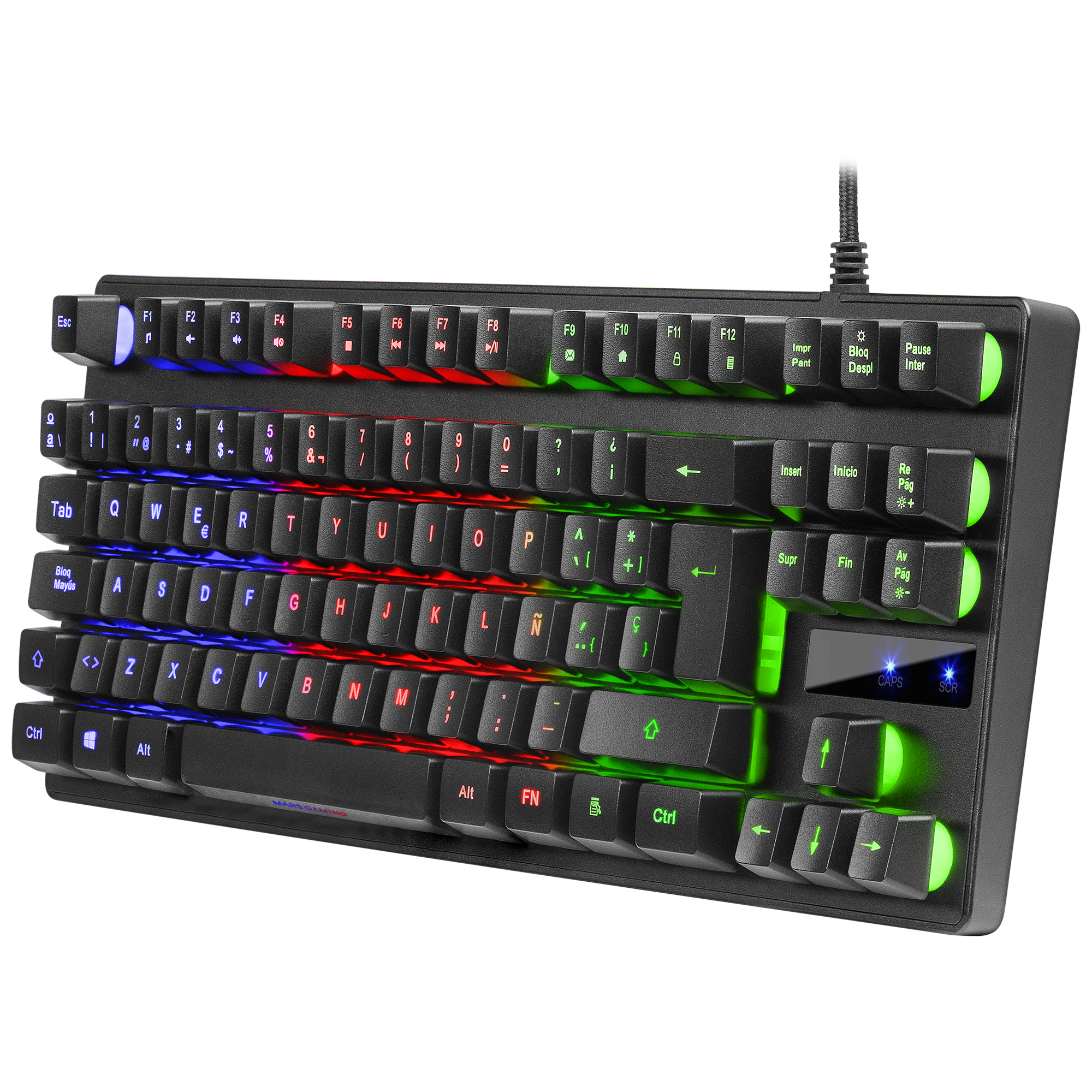 Mars Gaming MK02 Black Gaming Keyboard H-Mech FRGB TKL Antighosting French Language – image 4