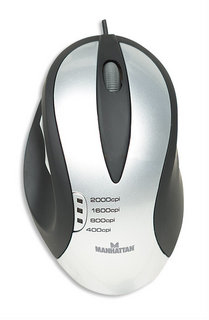 Manhattan ML1 mouse Gaming USB Type-A Laser 2000 DPI – image 2