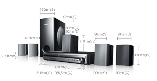 Samsung HT-Z110R home cinema system 5.1 channels 300, 40 – image 2