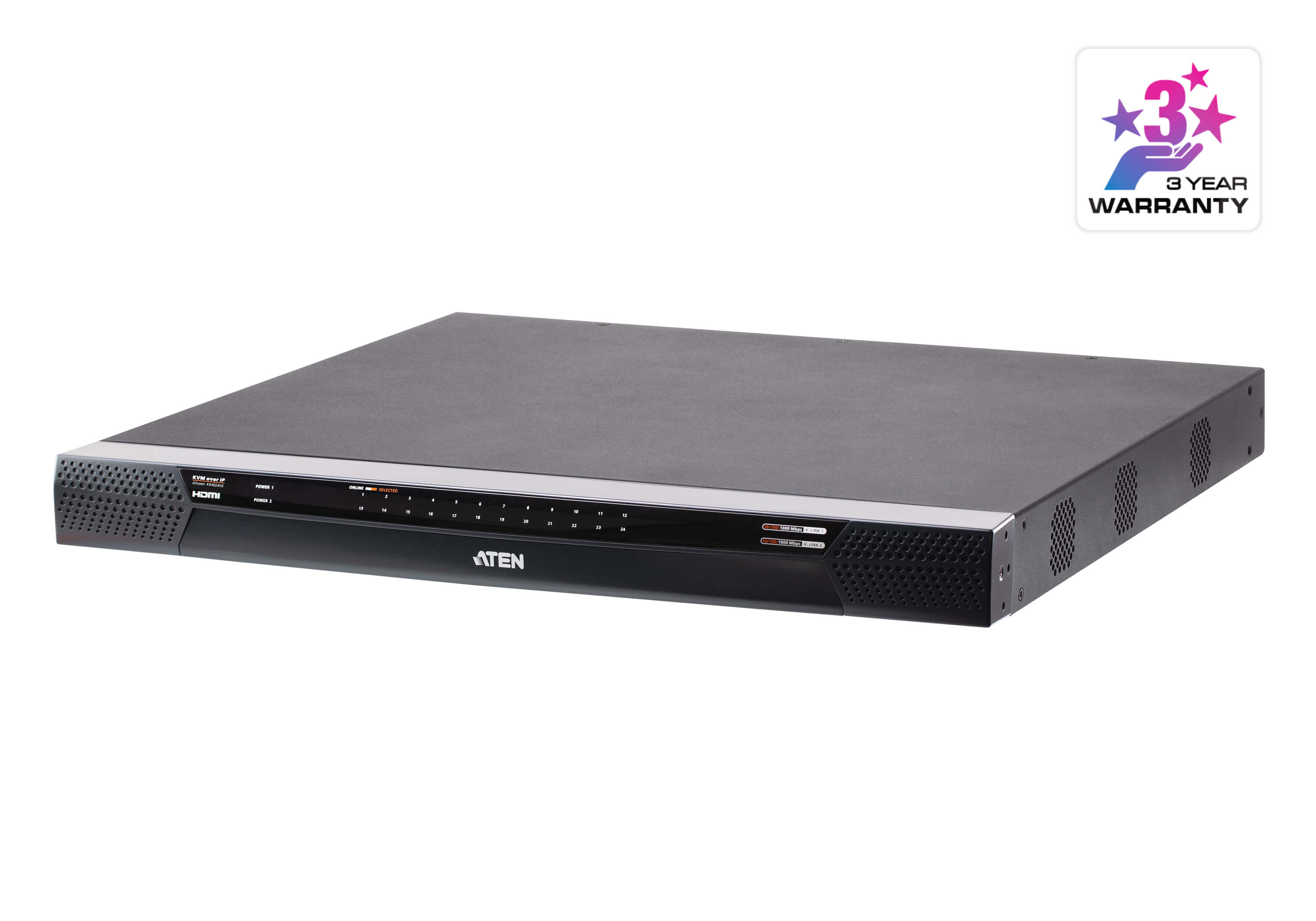 ATEN KN4024VB-AX-U switch per keyboard-video-mouse (kvm) Nero