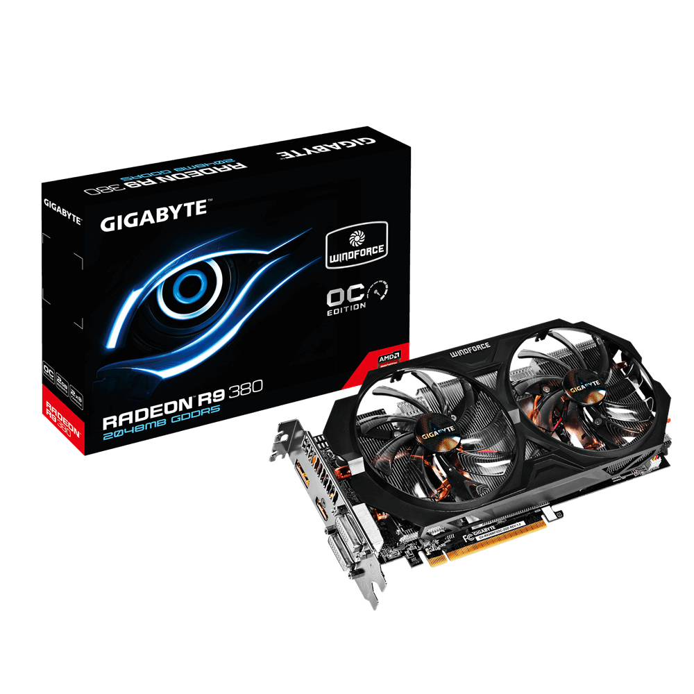 GIGABYTE GV-R938WF2OC-2GD graphics card AMD Radeon R9 380 – image 3