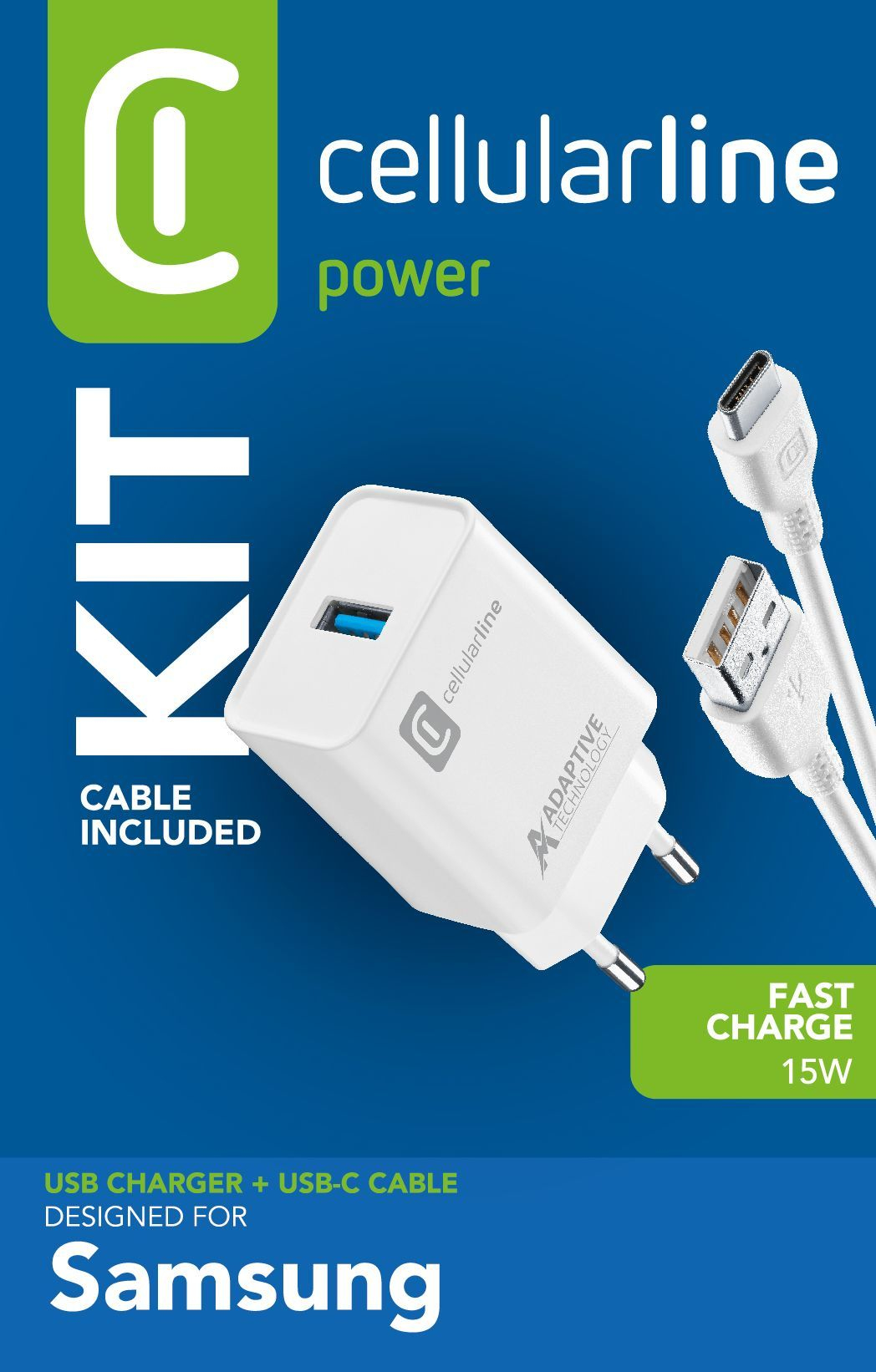 Cellularline Adaptive Fast Charger Kit