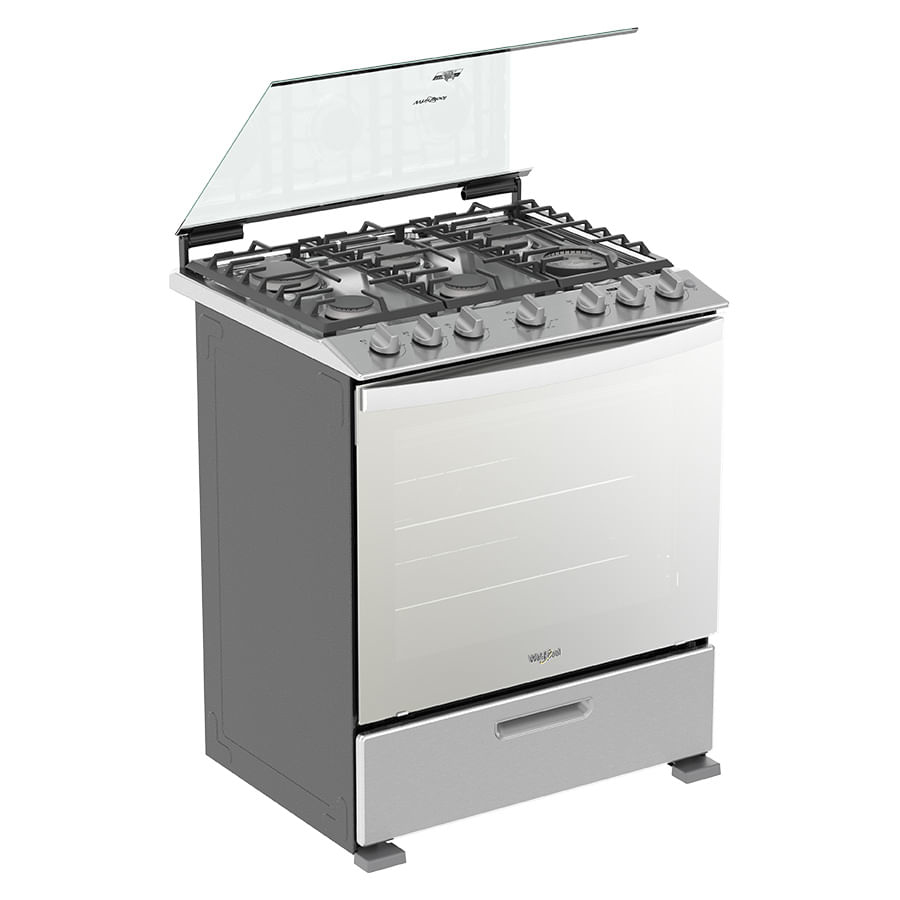 Whirlpool WFR7000S cooker Freestanding cooker Gas Grey – image 5