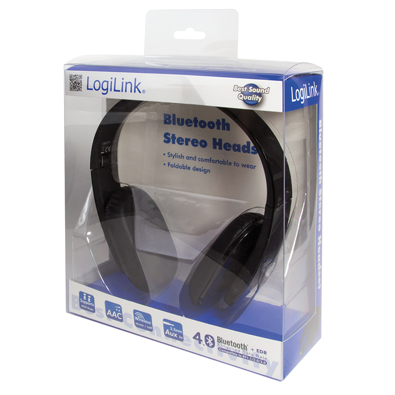 LogiLink BT0030 headphones/headset Wireless Head-band Calls/Music Bluetooth Black – image 5