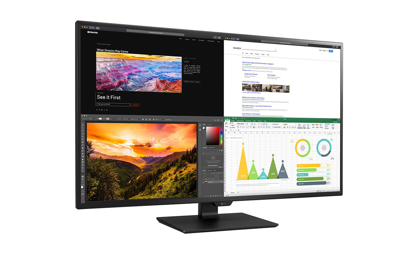 LG 43UN700-B computer monitor – image 3