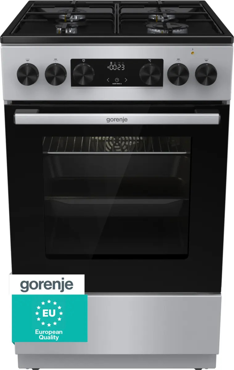 G600 GK5C60SJ Range cooker Electric Gas Black, Grey