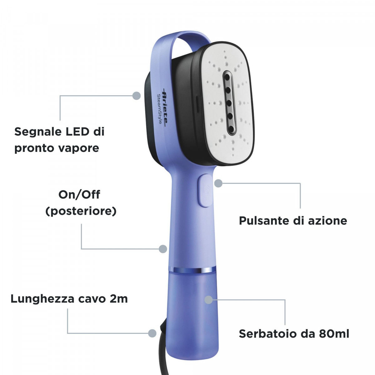 Ariete 4301 Steam Style, Vertical iron – image 6