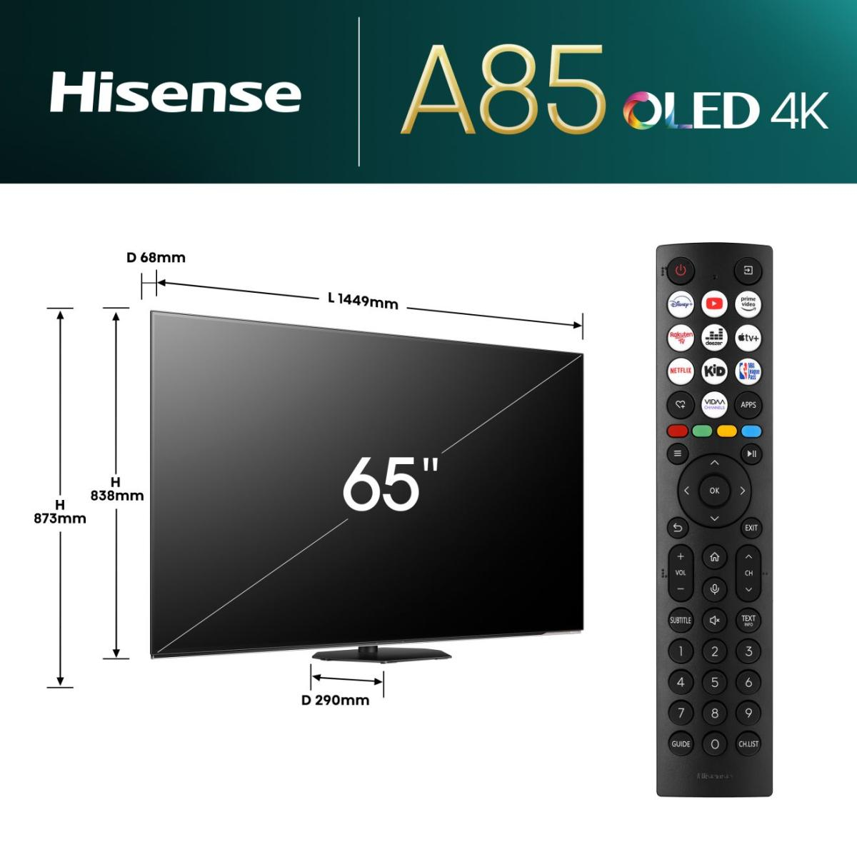 OLED Smart TV 65A85N ČR/TS