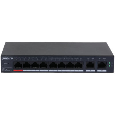 Dahua Technology DH-CS4010-8GT-110 network switch Managed L2 Gigabit Ethernet (10/100/1000) Power over Ethernet (PoE) Black – image 2