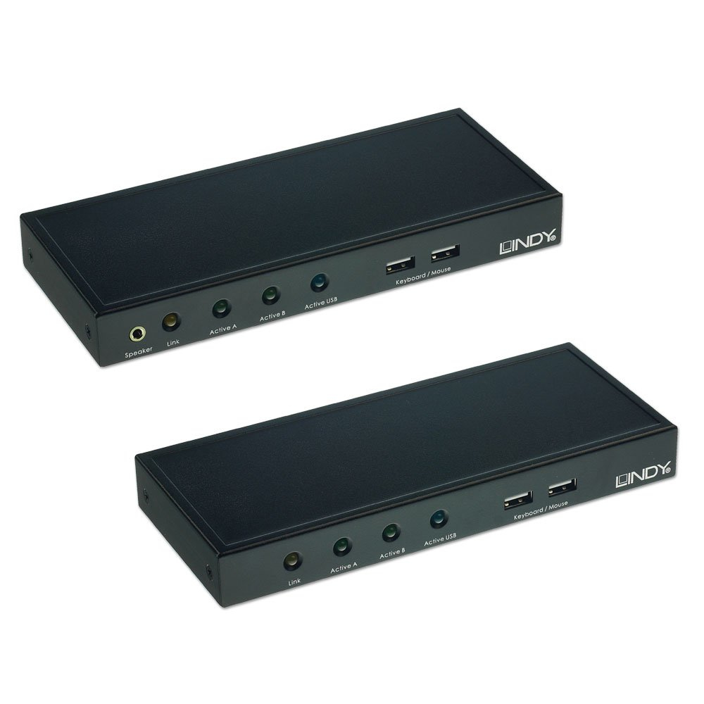 Lindy 200m CAT5 KVM Extender, Dual VGA, USB & Audio