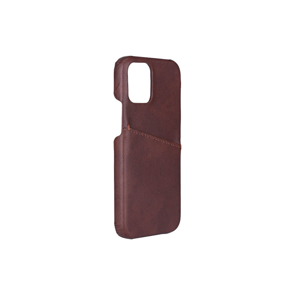 Onsala Mobile Cover Brown with Cardpocket iPhone 12 – image 3