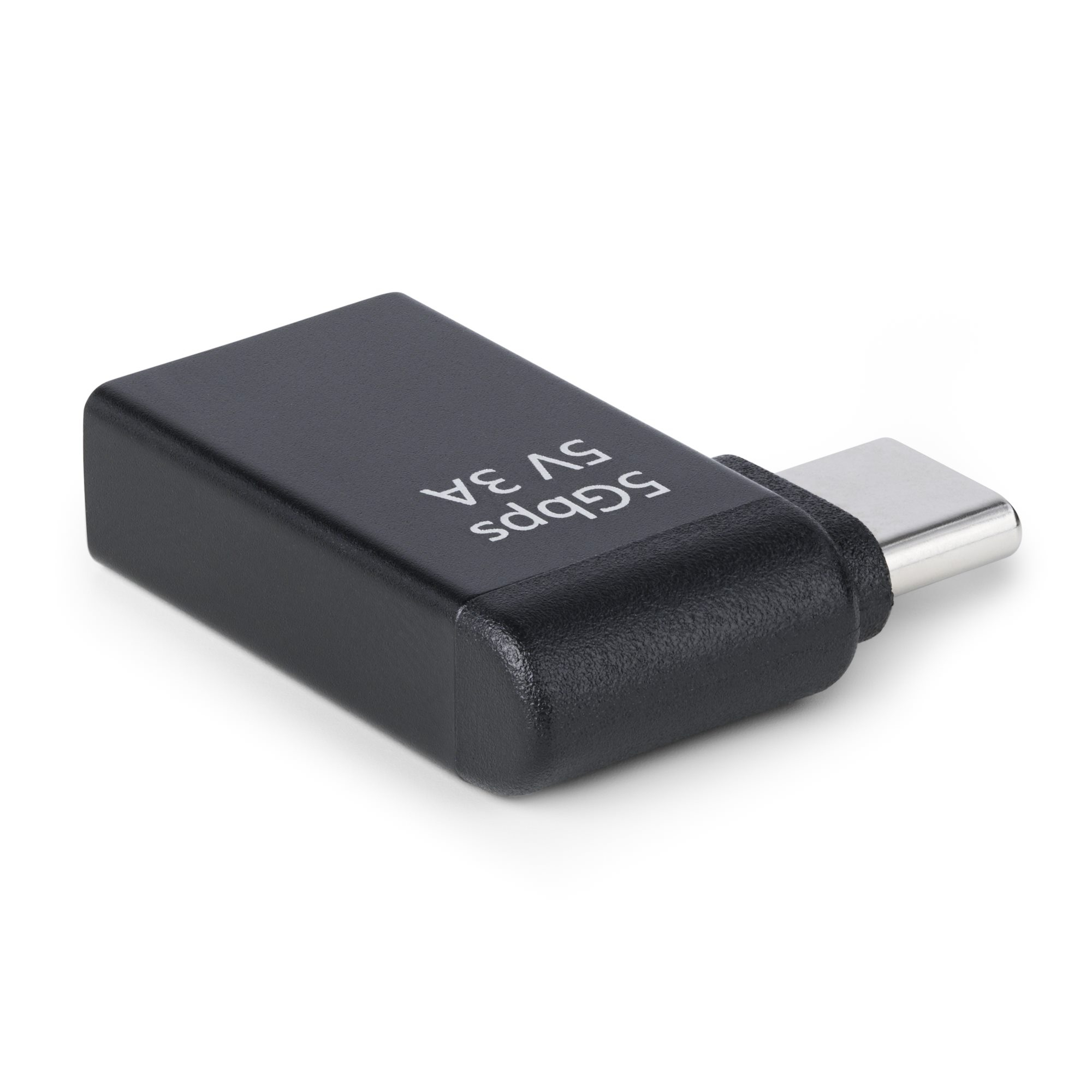 USB-C zu USB-A Adapter, Rechtwinklig, USB 5Gbps, 3A, USB-C Stecker auf USB-A Buchse Konverter, Robustes Metallgehäuse - Thunderbolt-Kompatibel