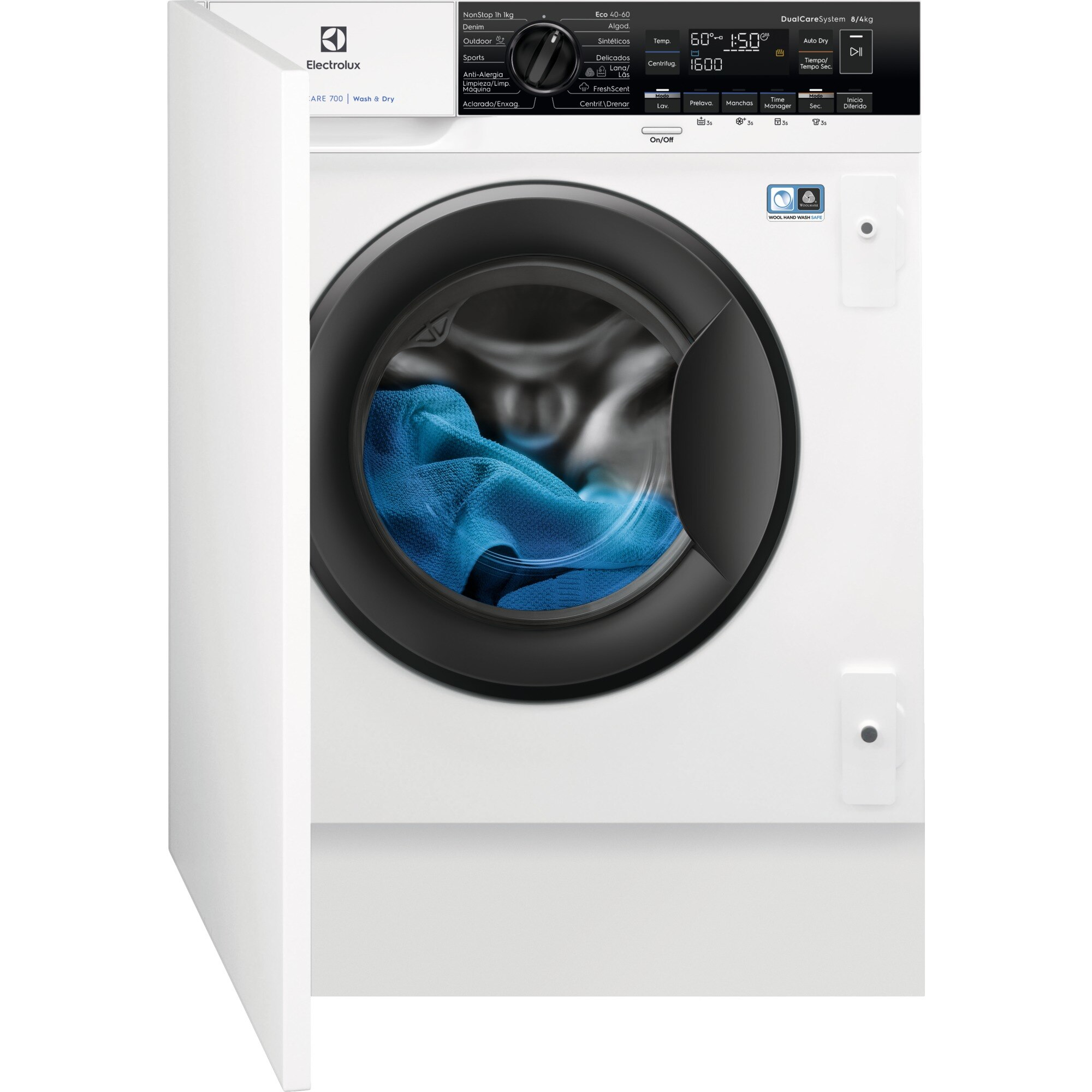 Electrolux EW7W3866OF washer dryer Built-in Front-load White – image 1