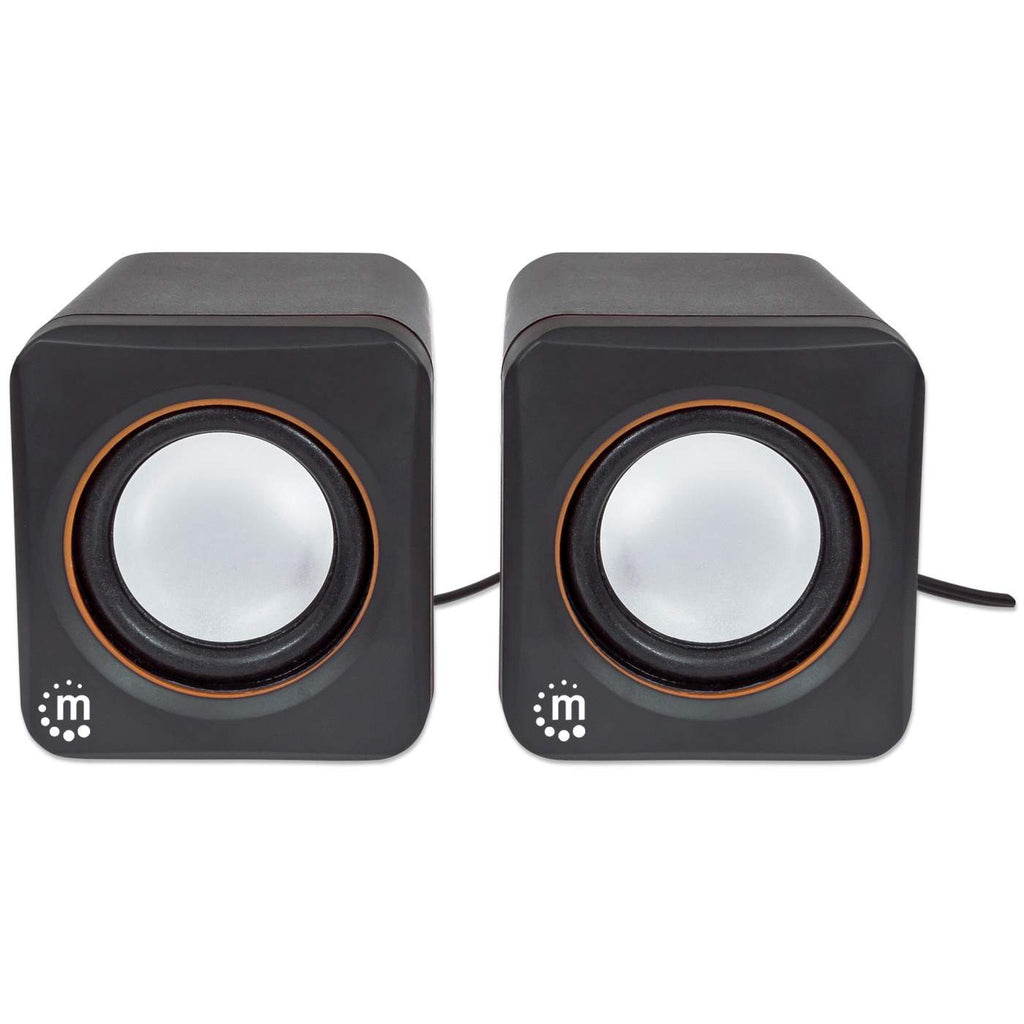 Manhattan 2600 Series Speaker System, Small Size, Big Sound, Two Speakers, Stereo, USB power, Output: – image 3