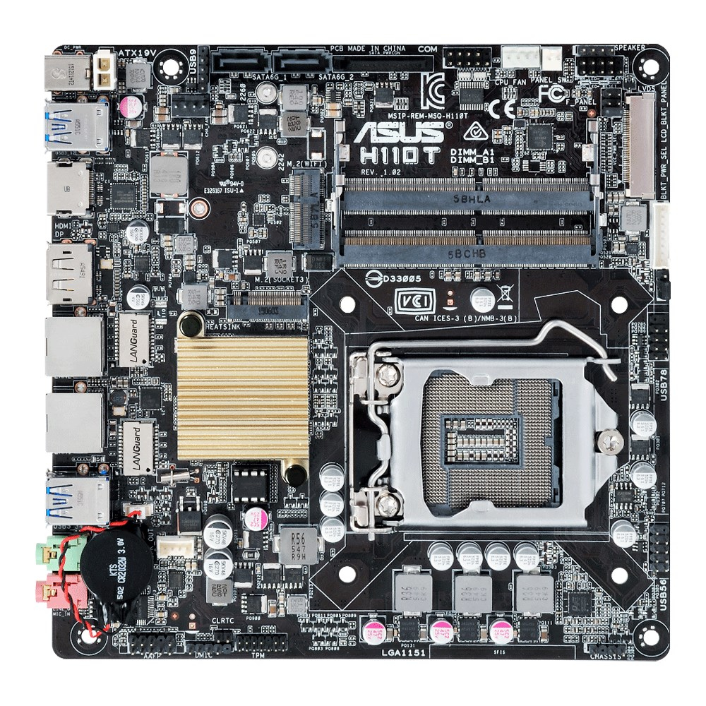 ASUS H110T/CSM Intel® H110 LGA 1151 (Socket H4) mini ITX – image 4