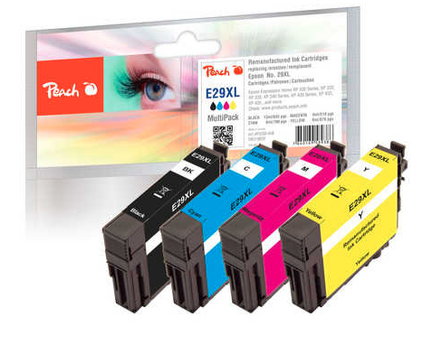 Peach 319832 toner cartridge 4 pc(s) Compatible Black, Cyan, Magenta, Yellow