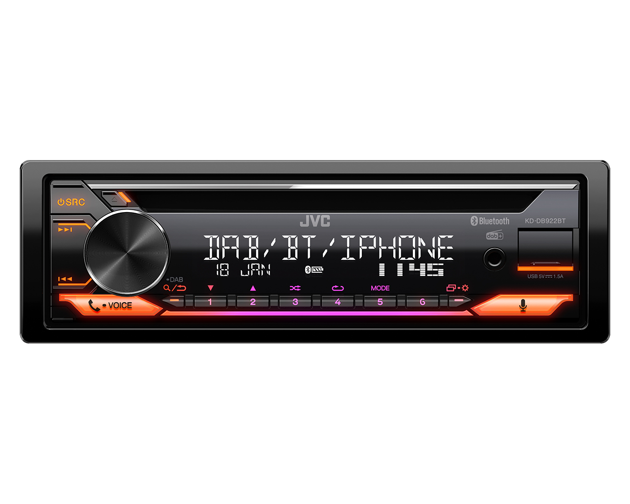 JVC KD-DB922BT Black – image 2