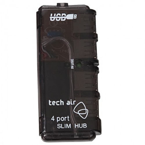 Techair TAH4B-U interface hub Black