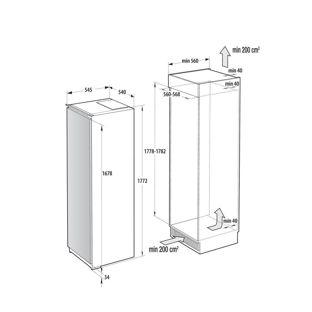 Gorenje FNCI517E41WF — vue 1 sur 3