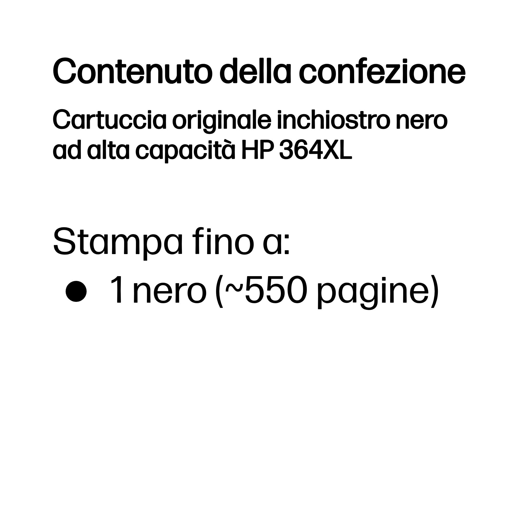 HP 364XL High Yield Black Original Ink Cartridge - Ink - [K] - per HP DeskJet 3000, 3500 series - Miniatura 3