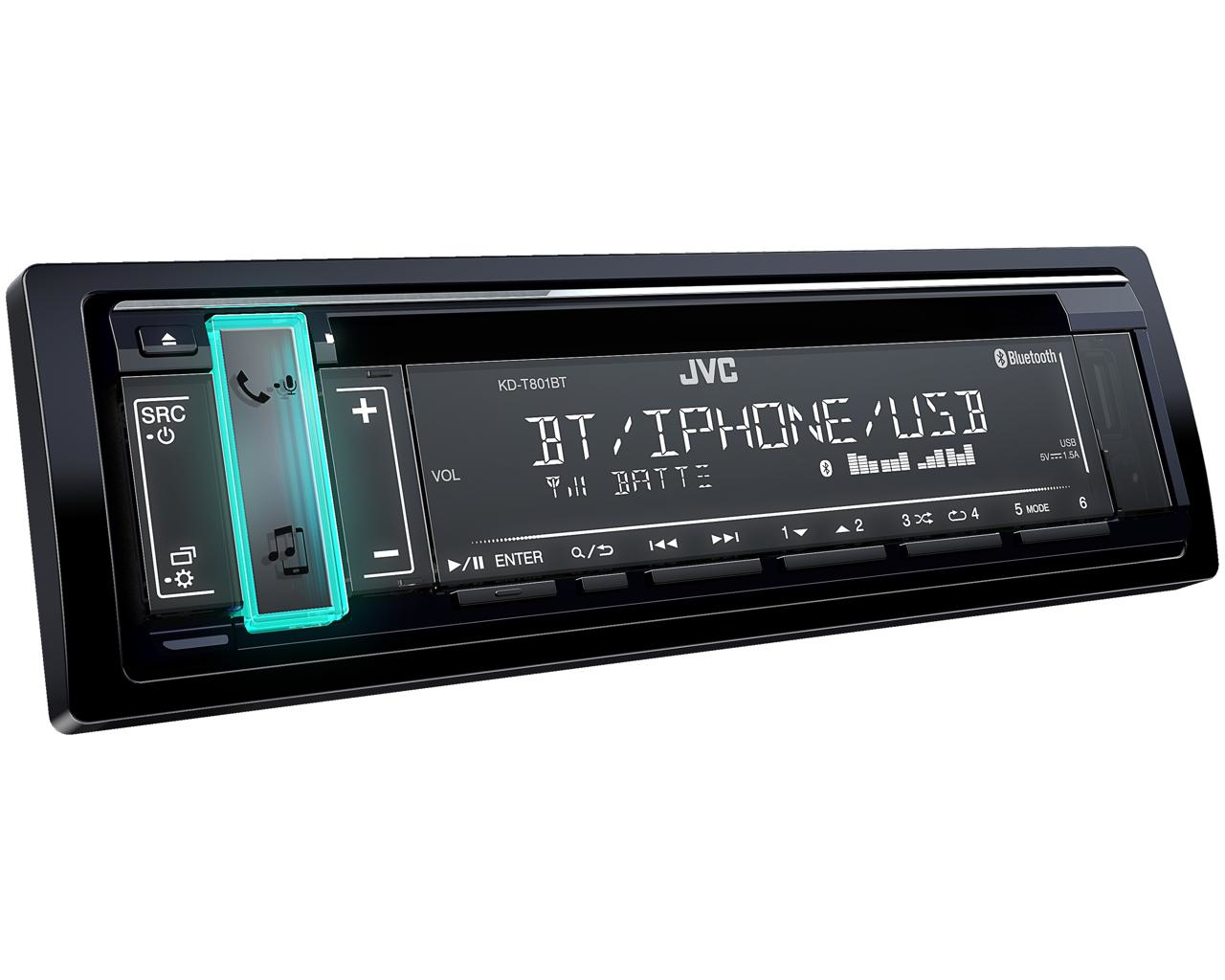 JVC KD-T801BT 1-DIN CD Receiver