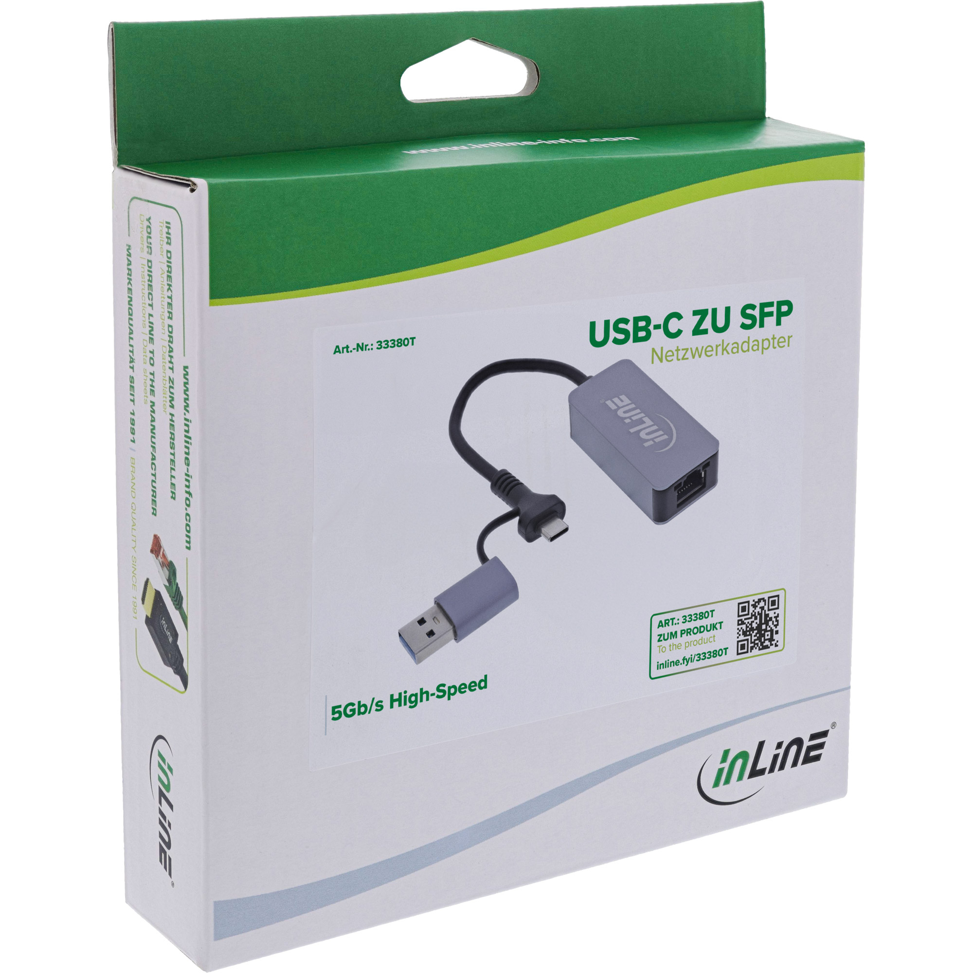 InLine 33380T network card Ethernet 5000 Mbit/s – image 2