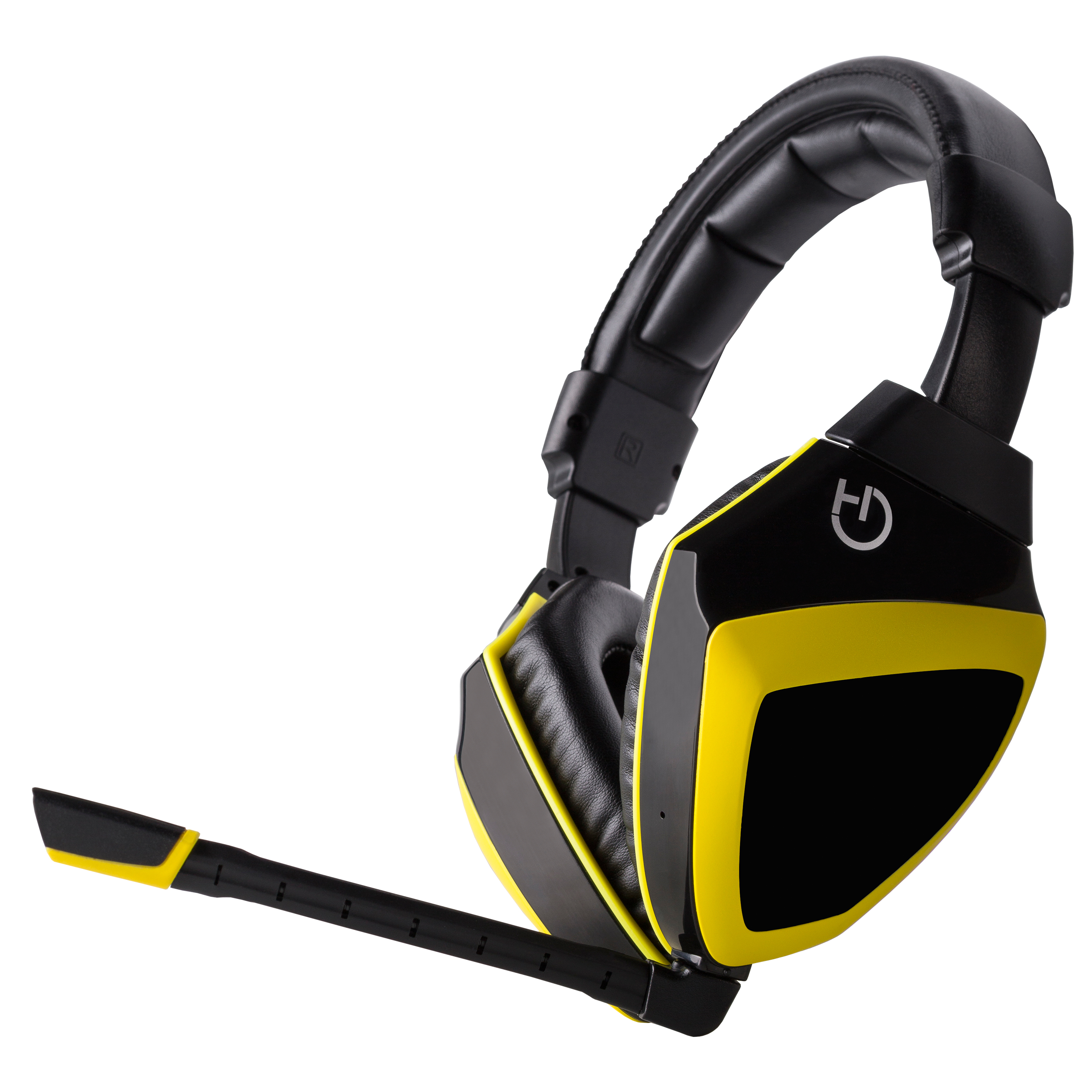Hiditec Xanthos Headset Wired Head-band Gaming Black, Yellow
