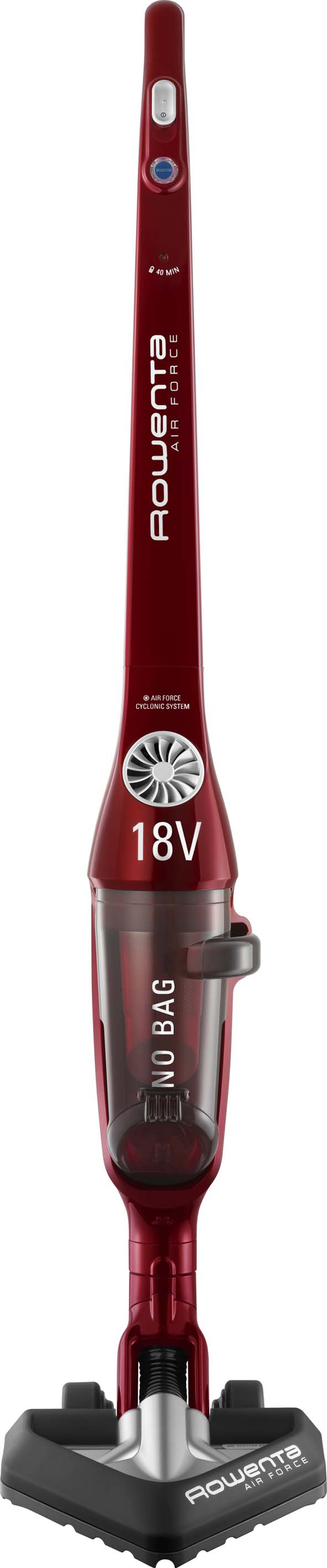 Rowenta RH8553 stick vacuum/electric broom Bagless Red