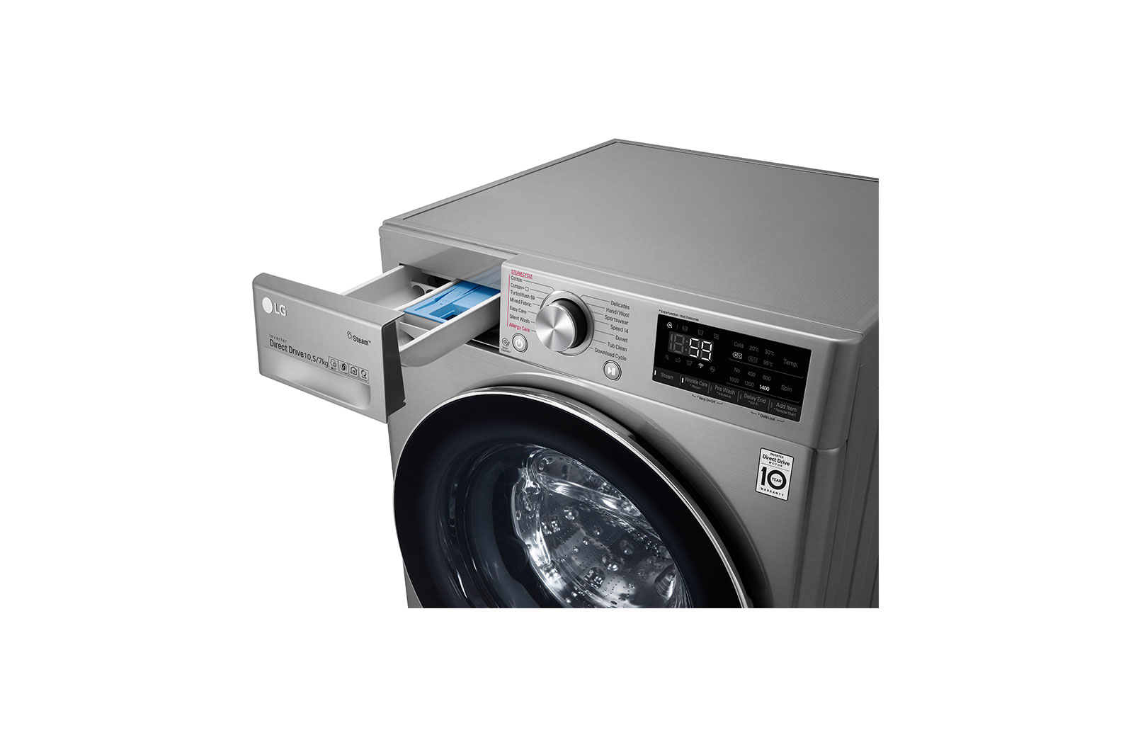 LG F4DV710H2T washer dryer Freestanding Front-load Stainless steel – image 5