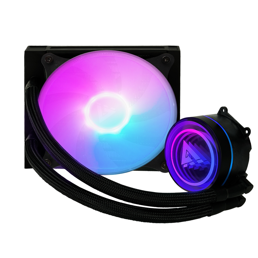 Disipador para CPU Game Factor LQG501 - Enfriamiento Líquido - 1x120mm - 2550rpm - ARGB - Negro - LQG501/BK Disipador para CPU Game Factor LQG501 - Enfriamiento Líquido - 1x120mm - 2550rpm - ARGB - Negro - LQG501/BK